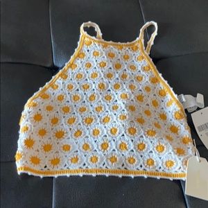 NWT Daisy crochet halter from Forever 21